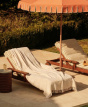 A00 Fouta Gaze de Coton Beige Chiné - SU24-P06