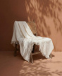 A00 Fouta Gaze de Coton Beige Chiné - SU24-P06