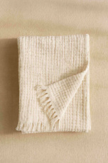 A00 Fouta Gaze de Coton Beige Chiné - SU24-P06 A00 Fouta Gaze de Coton Beige Chiné - SU24-P06