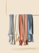 A00 Fouta Gaze de Coton Bleu - SU24-P01 A00 Fouta Gaze de Coton Bleu - SU24-P01