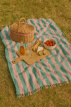 A00 Fouta -Solenza Blue A00  Fouta Solenza Bleu