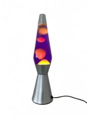 D03 Lavalamp raket paars geel/oranje XL1799 demo D03 Lavalamp raket paars geel/oranje XL1799 demo