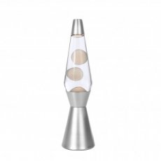 A00 Lavalamp raket transparant -wit  XL1785