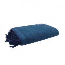 A02 Fouta Eponge Unie Bleue Canard - FEP08 A02 Fouta Eponge Unie Bleue Canard - FEP08