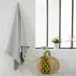 A03 Fouta Eponge Unie Gris Calcé - FEP09