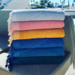A03 Fouta Eponge Unie Gris Calcé - FEP09