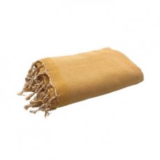 A04 Fouta Eponge Unie Jaune Moutarde - FEP07 A04 Fouta Eponge Unie Jaune Moutarde - FEP07