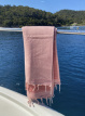 A05 Fouta Eponge Unie Rose Poudrée - FEP12