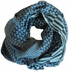 A01 LBV10 wollen sjaal Arpenteur  blauw LBV10