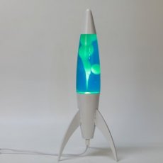 A14 Lavalamp rocket lavalamp blauw-XL2933